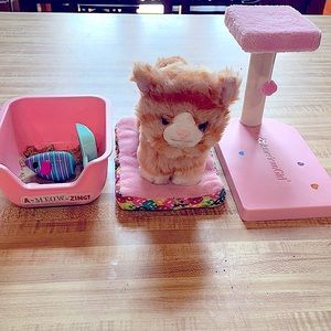 American girl doll kitten and accessories.